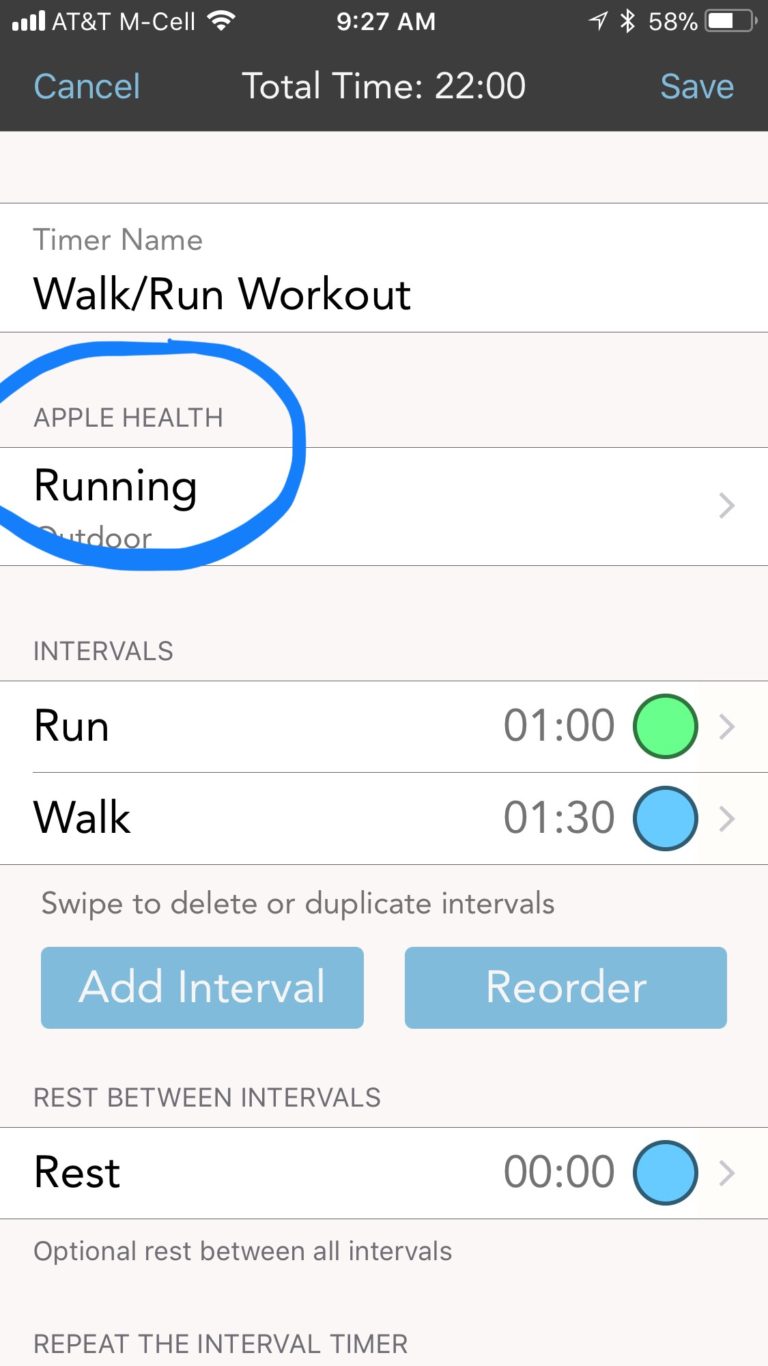 apple watch 4 interval running
