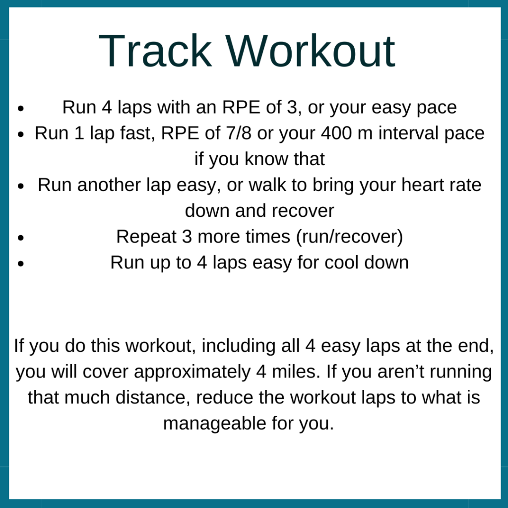 Track Running Routine Using a Track for Beginner Runners - Wrinkled Runner